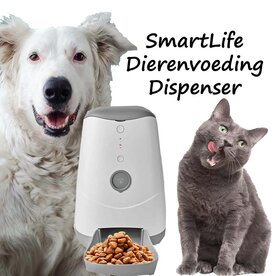 SmartLife Dierenvoeding Dispenser Automatische Voerbak Kat en Hond | Wi-Fi | 3.7 l | Android&trade; / IOS