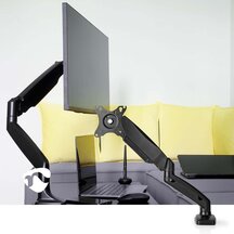 Monitorbeugel voor Bureaus - Gasveer - 1 Scherm - 15 - 32 " - 75x75 / 100x100 - Draai- en Kantelbaar
