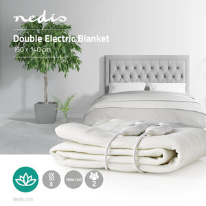 Elektrische Deken Onderdeken | 2 Personen | 160 x 140 cm - 3 Warmte Standen - Wasmachinebestendig - Oververhittingsbeveiliging - Digitale bediening