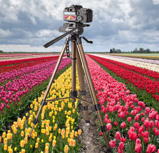 Semi- professioneel camera/Video Statief Pan &amp; Tilt 161 cm.