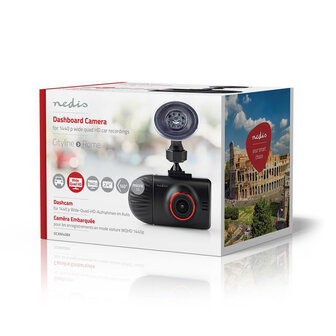 Dashboardcamera - Wide Quad HD 1440 p (2 K) - 2 CH - 2,31 Inch - Kijkhoek Van 140°