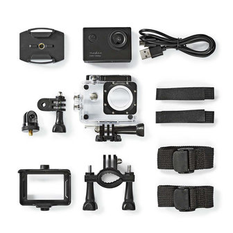 Action Cam - Ook te gebruiken als webcam - 1080p@30fps - 12 MPixel - Waterbestendig tot: 30.0 m - 90 min