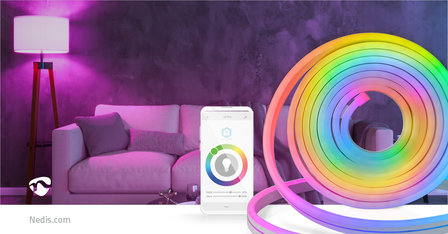 SmartLife Gekleurde LED-strip - Wi-Fi - Meerkleurig - 5000 mm - IP65 - 960 lm - Android™ / IOS