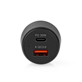 Autolader 2x 3.0 A - Outputs: 2 - Poorttype: USB-A / USB-C&trade; - | 48 W - Automatische Voltage Selectie - PD3.0 30W / QC3.0