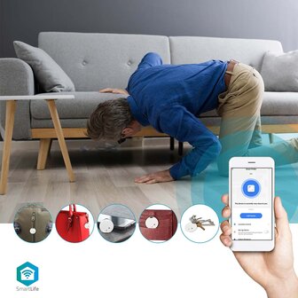 SmartLife Bluetooth-tracker- 2-weg functionaliteit: vind je sleutels met je telefoon, of je telefoon met je sleutels