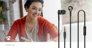 Bedrade Koptelefoon | 3,5 mm | Kabellengte: 1.20 m | Ingebouwde microfoon | Volumebediening | Zilver / Zwart