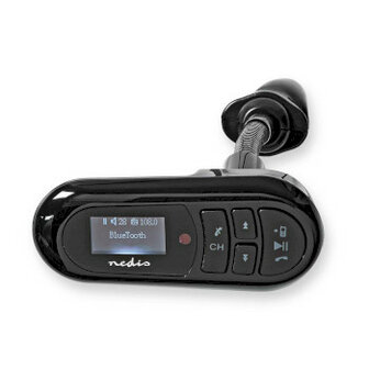 FM-Audiotransmitter voor Auto | Zwanenhals | Handsfree bellen | 0.4 &quot; | LCD-Scherm | Bluetooth&reg; | 5.0 V DC / 0.5 A | Zwart
