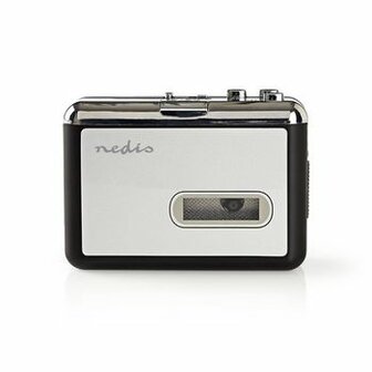 Cassettebandjes Digitaliseren | Draagbaar | Output: 1x 3,5 mm / 1x Mini USB | Accessoires: USB-kabel | Batterij Gevoed / USB Gevoed