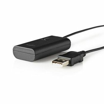 Bluetooth&reg;-Zender | Input: 1x 3,5 mm | AptX &trade; Low latency / AptX&trade; / SBC | Maximaal 2 Apparaten | Zwart