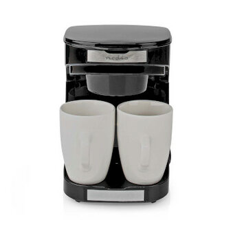 Koffiezetapparaat - Filter Koffie - 0.25 liter - 1 of 2 Kopjes - Zwart