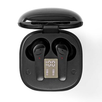 Draadloze Oordopjes - Bluetooth&reg; - Max. batterijduur: 5 uur - Aanraakbediening - Charging case - Ingebouwde microfoon - Ruisonderdrukking - Zwart