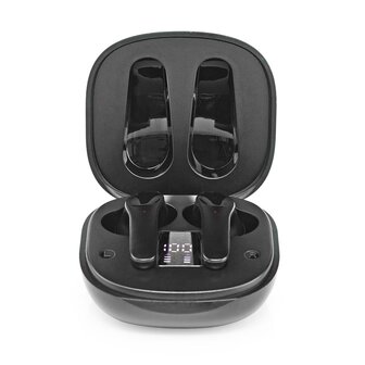 Draadloze Oordopjes - Bluetooth&reg; - Max. batterijduur: 5 uur - Aanraakbediening - Charging case - Ingebouwde microfoon - Ruisonderdrukking - Zwart