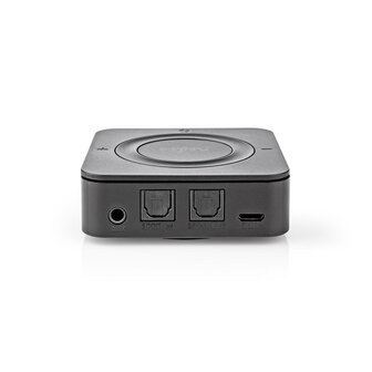 Bluetooth&reg; Zender / Ontvanger | Input: 1x AUX / 1x SPDIF | Output: 1x AUX / 1x SPDIF | AptX &trade; Low latency / AptX&trade; / SBC | Maximaal 2 Apparaten | Maximale batterijduur: 22 uur | Zwart