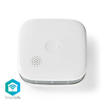 SmartLife Rookmelder | Wi-Fi | Batterij Gevoed | Levenscyclus sensor: 10 Jaar | EN 14604 | Max. batterijduur: 24 Maanden | Android&trade; / IOS | 85 dB | Wit | 1 Stuks