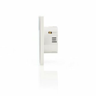 SmartLife Wandschakelaar | Wi-Fi | Enkel | Muurmontage | 1000 W | Android&trade; / IOS | Glas | Wit