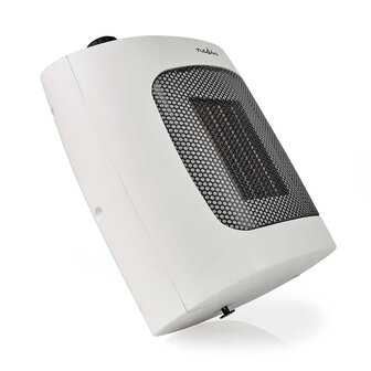 Keramische PTC-Ventilatorkachel 1000 / 2000 W - 2 Verwarmingsmodi - Instelbare thermostaat - Oververhittingsbeveiliging - Omvalpreventie