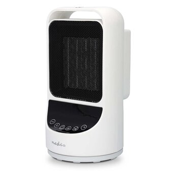 SmartLife keramische PTC-ventilatorkachel Wi-Fi - 1500 W - 2 Warmte Standen - Zwenkfunctie - Display - 10 - 49 &deg;C - Android&trade; / IOS