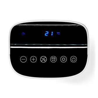 SmartLife keramische PTC-ventilatorkachel Wi-Fi - 2000 W | 2 Warmte Standen - Zwenkfunctie - Display - 10 - 49 &deg;C - Android&trade; / IOS | Wit