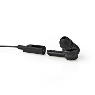 Volledig Draadloze Oordopjes | Bluetooth&reg; | Maximale batterijduur: 3.5 uur | Drukbediening | Charging case | Ingebouwde microfoon | Ondersteuning voor spraakbesturing | Ear Wings | Zwart