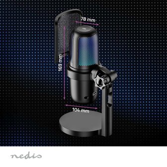 Microfoon ontworpen voor streamers, vloggers, gamers en geluidsliefhebbers. Gebruikt voor: Desktop / Notebook - USB Type-A - Aan/uit knop - POP Filter