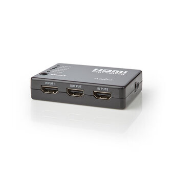 HDMI&trade;-Switch 5-Poorts poort(en) | 5x HDMI&trade; Input | 1x HDMI&trade; Output | 1080p | 3.4 Gbps | ABS