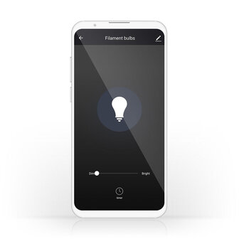 SmartLife LED Filamentlamp Wi-Fi | E27 | 500 lm | 5 W | Warm Wit | 2200 K | Glas | Android&trade; / IOS | ST64 | 1 Stuks