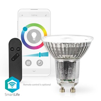SmartLife LED Spot Wi-Fi | GU10 | 345 lm | 4.9 W | RGB / Warm tot Koel Wit | 2700 - 6500 K | Energieklasse: G | Android&trade; / IOS | PAR16