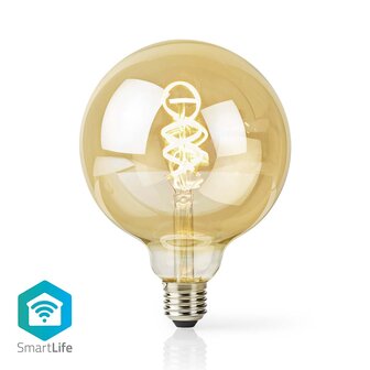 SmartLife LED Filamentlamp Wi-Fi | E27 | 360 lm | 4.9 W | Warm tot Koel Wit | 1800 - 6500 K | Glas | Android&trade; / IOS | Globe