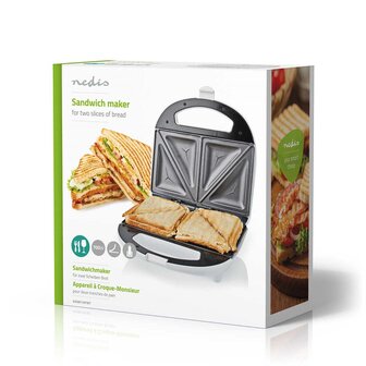 Sandwich maker 700 W | 20.5 x 12 cm | Automatische temperatuurregeling | ABS