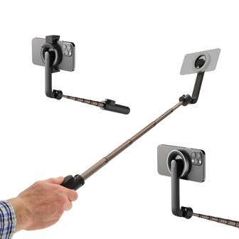 Bluetooth&reg; Selfie Stick Bluetooth&reg;-versie: 5.0 | Maximale schermgrootte: 7 &quot; | Gevouwen lengte: 17 cm | Uitgevouwen lengte: 61 cm | Maximaal draagvermogen: 1000 g | Batterij Gevoed