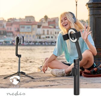 Bluetooth&reg; Selfie Stick Bluetooth&reg;-versie: 5.0 | Maximale schermgrootte: 7 &quot; | Gevouwen lengte: 17 cm | Uitgevouwen lengte: 61 cm | Maximaal draagvermogen: 1000 g | Batterij Gevoed