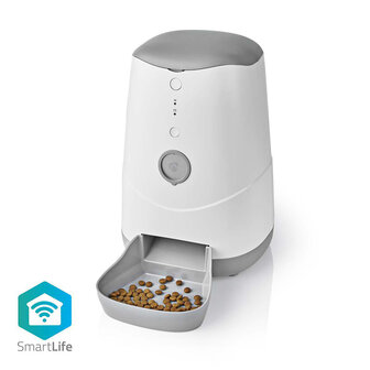 SmartLife Dierenvoeding Dispenser Automatische Voerbak Kat en Hond - Wi-Fi - 3.7 L - Android&trade; / IOS