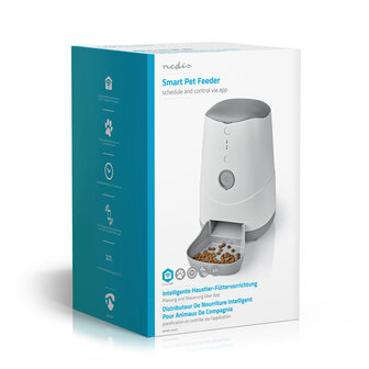 SmartLife Dierenvoeding Dispenser Automatische Voerbak Kat en Hond - Wi-Fi - 3.7 L - Android&trade; / IOS