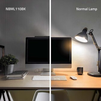  Aluminium Monitor LED Light Bar - compatibel met elk type en formaat monitor of notebook - 40 cm - Dimbaar - LED - Aanraakbediening