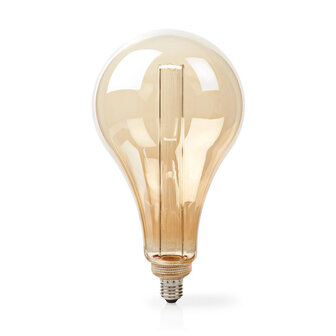 Grote LED-Filamentlamp E27 - Warme gouden kleur -30 cm. hoog - Verwijderbare glazen buitenlamp - 3.5 W - 120 lumen  -Dimbaar - Retrostijl | 1 Stuks