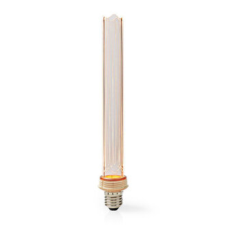 Grote LED-Filamentlamp E27 - Warme gouden kleur -30 cm. hoog - Verwijderbare glazen buitenlamp - 3.5 W - 120 lumen  -Dimbaar - Retrostijl | 1 Stuks