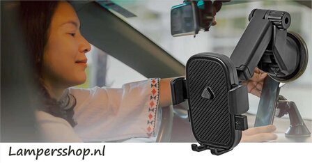 Voorkom &euro;.430 euro boete met deze universele Auto-Smartphonehouder - Telefoon met minimaal schermgrootte: 4.5 &quot; - Maximale schermgrootte: 7 &quot; 