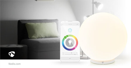 SmartLife Sfeerverlichting Wi-Fi - Rond - 360 lm - veranderbare kleuren / Warm tot Koel Wit - 2700 - 6500 K - 5 W - Instelbare tijdschema&#039;s