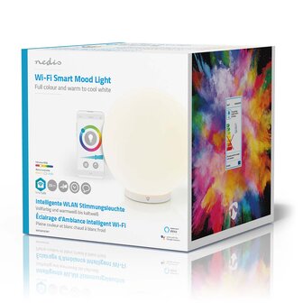 SmartLife Sfeerverlichting Wi-Fi - Rond - 360 lm - veranderbare kleuren / Warm tot Koel Wit - 2700 - 6500 K - 5 W - Instelbare tijdschema&#039;s