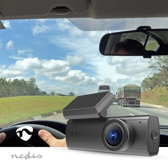 Dash Cam - Neemt op in Full HD 1080p kwaliteit - Nachtzicht - Bewegingsdetectie - Wifi - Fotomodus - 150&deg; groothoeklens - Ingebouwde luidspreker en microfoon