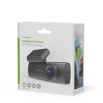 Dash Cam - Neemt op in Full HD 1080p kwaliteit - Nachtzicht - Bewegingsdetectie - Wifi - Fotomodus - 150&deg; groothoeklens - Ingebouwde luidspreker en microfoon