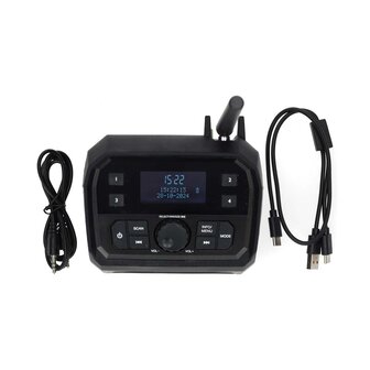 Mobiele DAB+/FM radio / Noodradio - 5.000 mAh batterij voor tot wel 30 uur gebruik - DAB+ en FM - Bluetooth