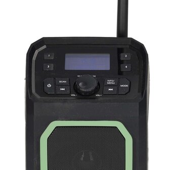 Mobiele DAB+/FM radio / Noodradio - 5.000 mAh batterij voor tot wel 30 uur gebruik - DAB+ en FM - Bluetooth