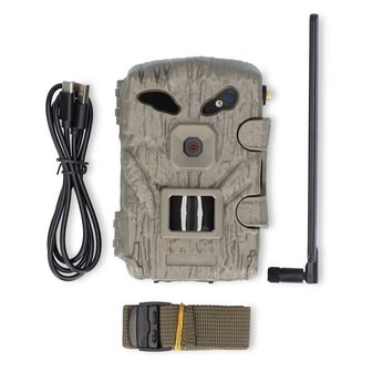 Wildlife Camera 4G | 1080p@30fps | 30.0 MPixel | 2 MPixel CMOS | IP66 | 4G | Black No-Glow IR | Night vision | Viewing angle: 50 &deg; | Motion sensor | Detection angle: 50 &deg; | Detection range: 20 m | LCD Screen | Green