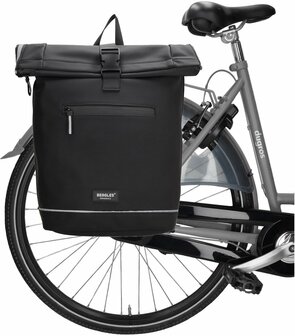Superhandige waterproof Beagles Originals 2-in-1 Rugzak &amp; Fietstas - Zwart
