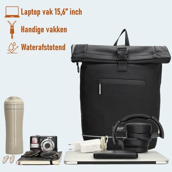 Superhandige waterproof Beagles Originals 2-in-1 Rugzak &amp; Fietstas - Grijs