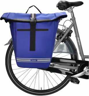 Waterproof Beagles Originals 2-in-1 Fietstas - Schoudertas - Schouderband - Waterafstotend- Kleur: Kobalt