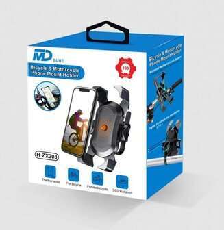 Universele smartphonehouder voor op de fiets