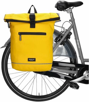 Superhandige waterproof Beagles Originals 2-in-1 Rugzak &amp; Fietstas - Geel
