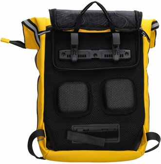 Superhandige waterproof Beagles Originals 2-in-1 Rugzak &amp; Fietstas - Geel